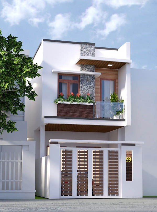 xây nhà 2 tầng 21m2