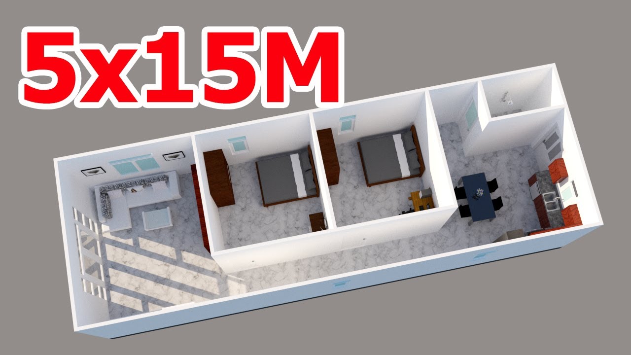 xây nhà 2 tầng 5x15m