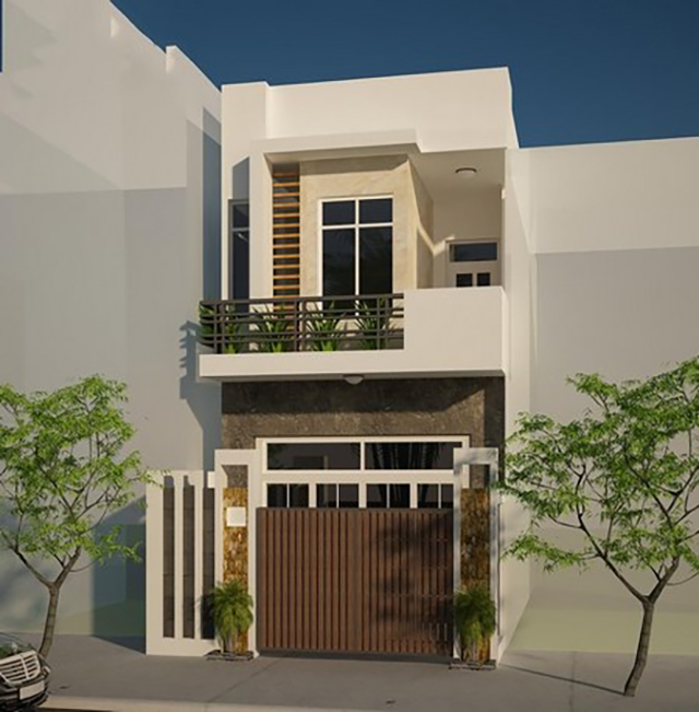 xây nhà 2 tầng 60m2