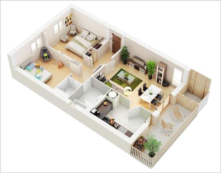 xây nhà 2 tầng 60m2