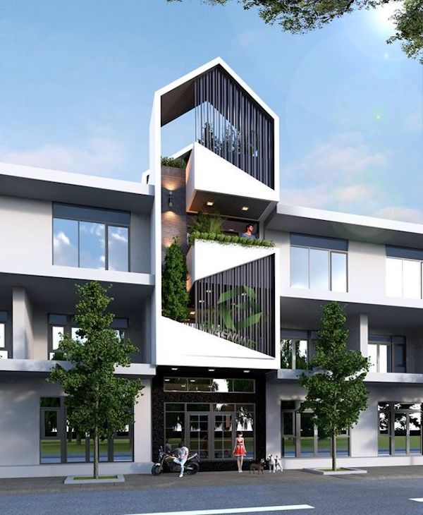 thiết kế nhà 3 tầng 7x10m