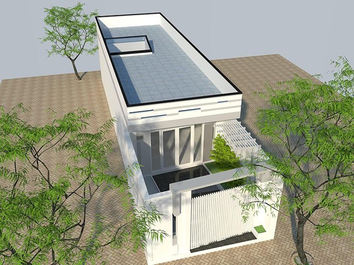 nhà ống 1 tầng diện tích 6x20m