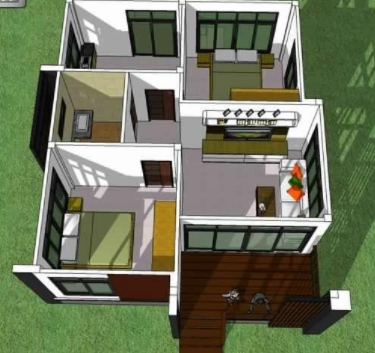 mẫu thiết kế nhà ống 5x15m