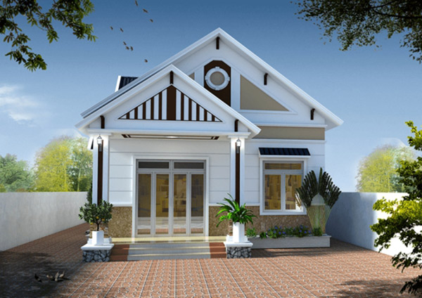 nhà cấp 4 diện tích 50m2